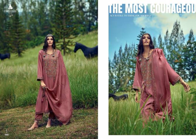 The Festive Edit By Cinderella Heavy Pashmina Suits Catalog